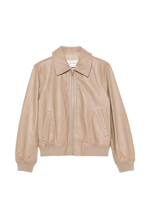 Yves Salomon zip-up leather jacket - Neutrals - zdjęcie produktu nr 1