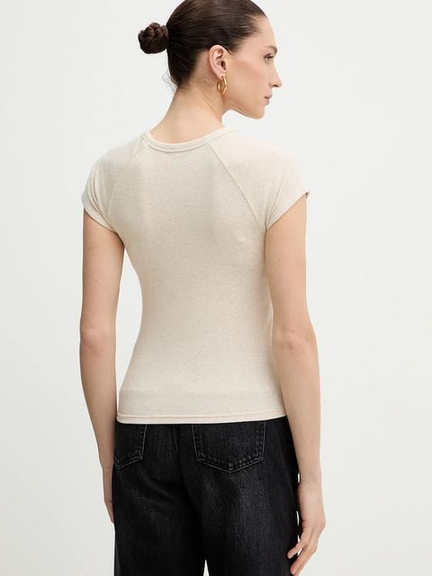 Levi's t-shirt damski kolor beżowy 003R2