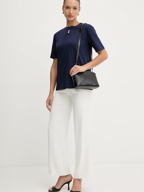 Patrizia Pepe t-shirt bawełniany damski kolor granatowy 8M1612 J089 - zdjęcie produktu nr 2