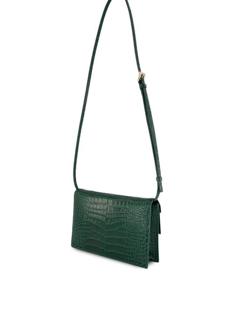 TOM FORD crocodile-effect shoulder bag - Green