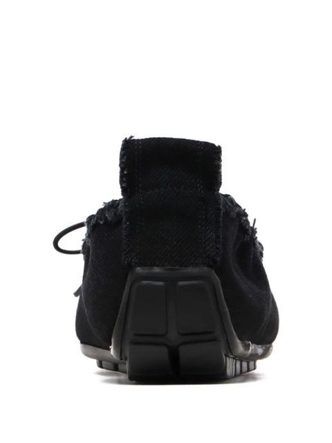 Simone Rocha frayed ballet flats - Black