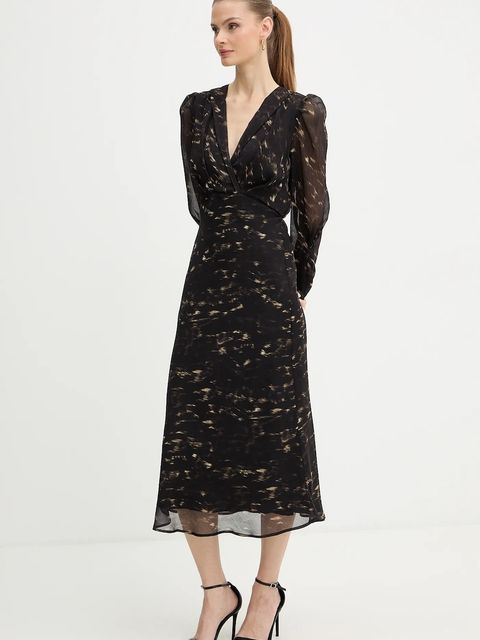 Morgan sukienka kolor czarny maxi prosta ROOD.F