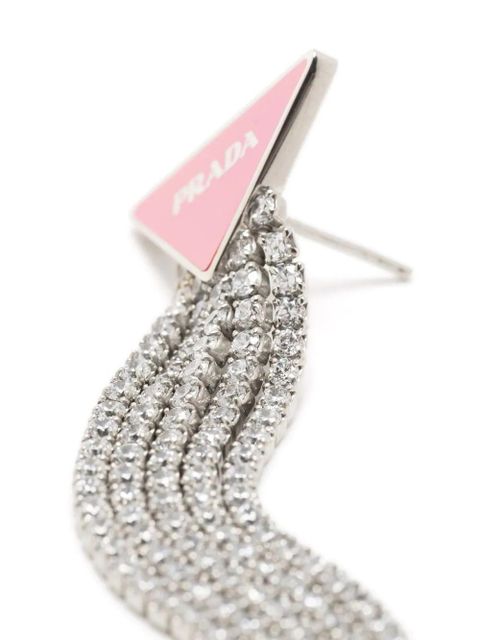 Prada Prada Symbole drop earrings - Silver