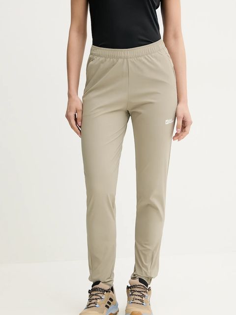 Jack Wolfskin spodnie outdoorowe Prelight Swift damskie kolor beżowy A63780 - zdjęcie produktu nr 1