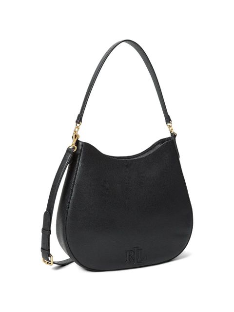 Lauren Ralph Lauren logo-embossed shoulder bag - Black