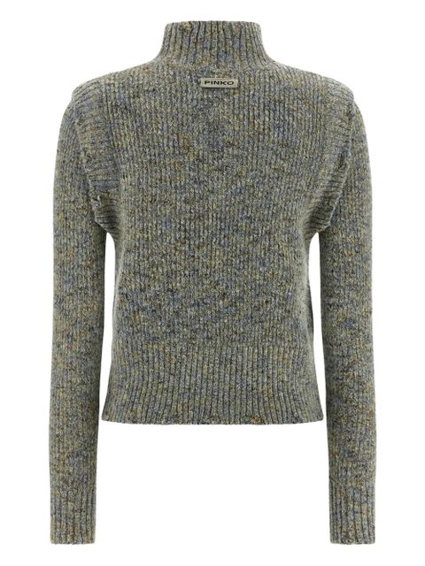 PINKO Proud Mary cable-knit turtleneck sweater - Multicolour - zdjęcie produktu nr 2