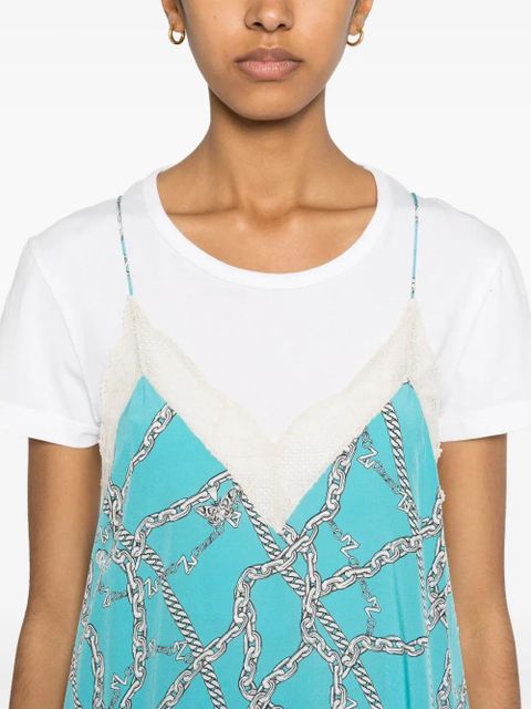 Zadig&Voltaire Ristyl logo-print maxi dress - Blue