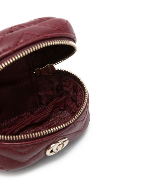 Gucci quilted GG keyring - Red