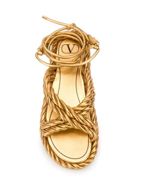 Valentino Garavani The Rope sandals - Gold