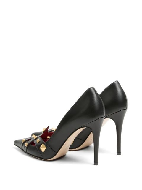 Valentino Garavani Studdy kidskin pumps 100mm - Black
