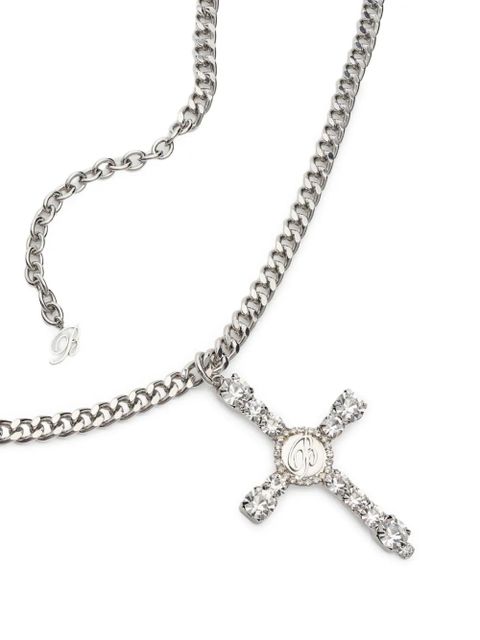 Blumarine cross chain necklace - Silver