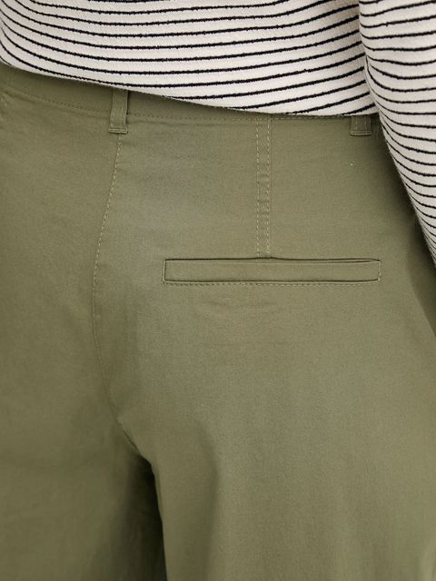 Marc O'Polo spodnie damskie kolor zielony szerokie high waist 506034110243