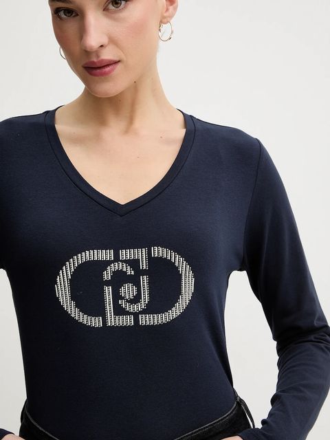 Liu Jo longsleeve kolor niebieski TA6053 JS003