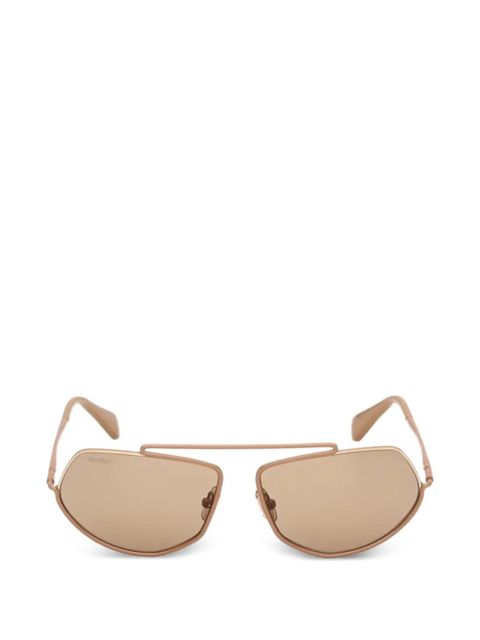 Max Mara geometric-frame sunglasses - Neutrals - zdjęcie produktu nr 1