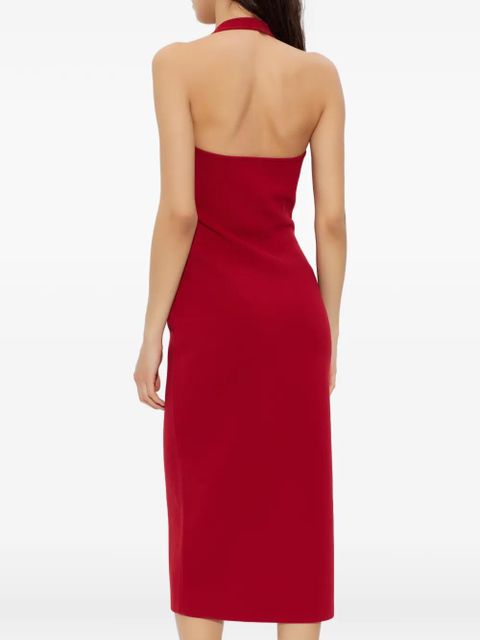 Cult Gaia cut-out halterneck midi dress - Red