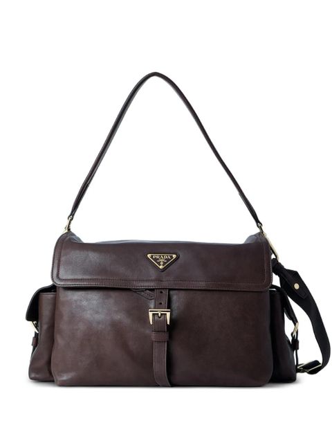 Prada Explore leather shoulder bag - Brown - zdjęcie produktu nr 1