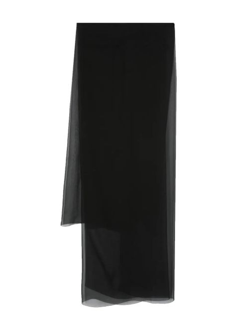 Max Mara finished edge silk scarf - Black - zdjęcie produktu nr 1