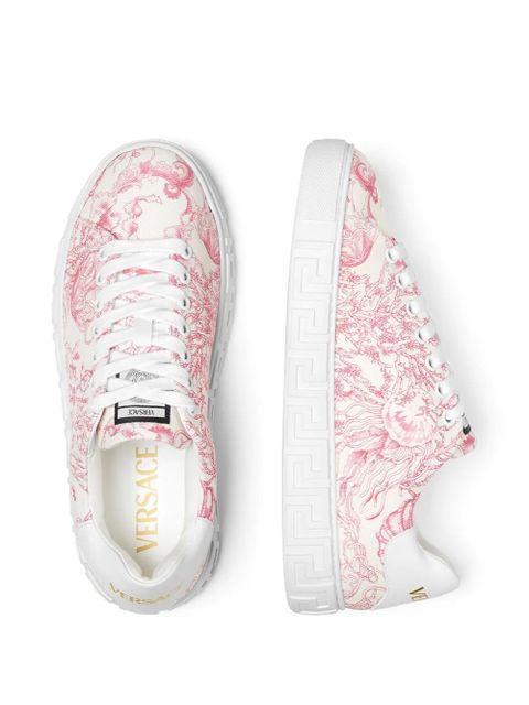 Versace Underwater Barocco Greca sneakers - White