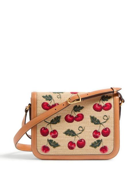 Valentino Garavani 9to5 Cherryfic-motif shoulder bag - Neutrals