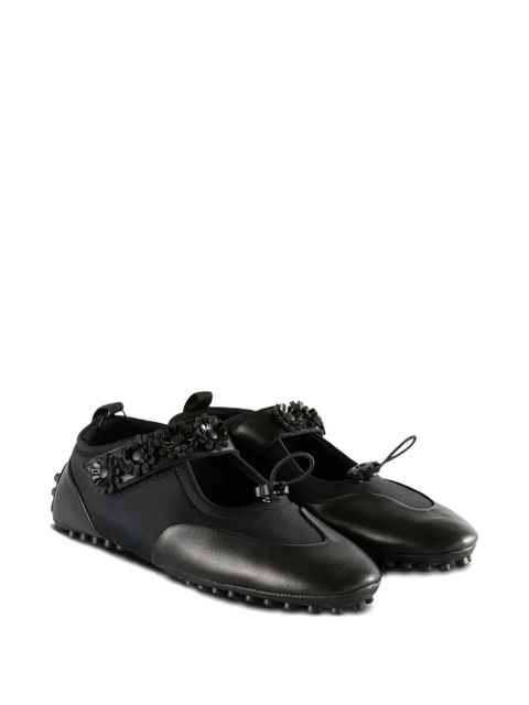 Cecilie Bahnsen embellished ballet flats - Black