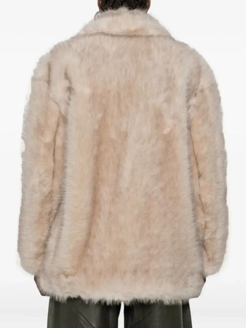 Sportmax Rosaria faux-fur coat - Neutrals