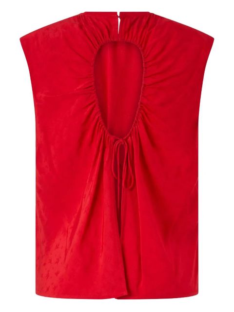 PINKO tie-back sleeveless top - Red - zdjęcie produktu nr 2