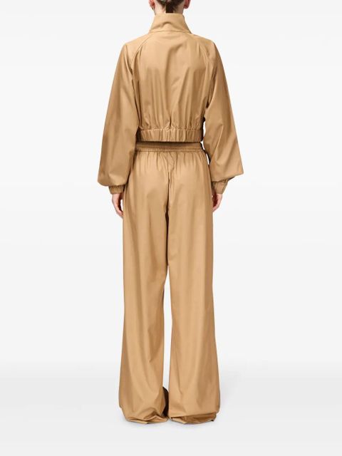 AREA crystal-embellished jacket - Brown