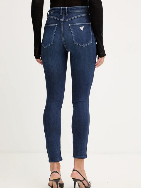 Guess jeansy 1981 damskie kolor granatowy W5YA46 D0782 - zdjęcie produktu nr 2