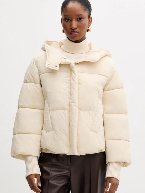 Silvian Heach kurtka GURUZETA kolor beżowy zimowa GPA25388PI - zdjęcie produktu nr 1