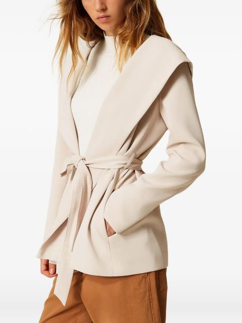 TWINSET belted-fastening blazer - Neutrals