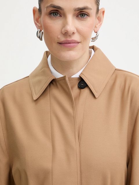 Karl Lagerfeld płaszcz kolor beżowy B1W15007