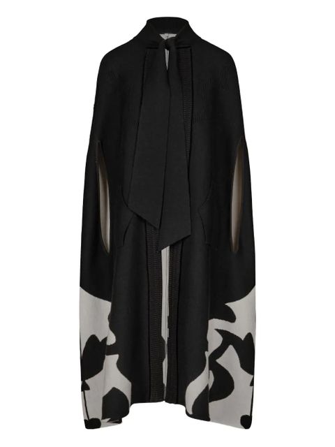 Johanna Ortiz tie-neck cape - Black - zdjęcie produktu nr 1
