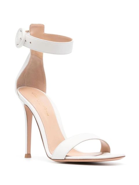 Gianvito Rossi Portofino 105mm leather sandals - White - zdjęcie produktu nr 2