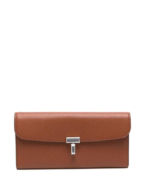 TOTEME flap grained leather wallet - Brown - zdjęcie produktu nr 1