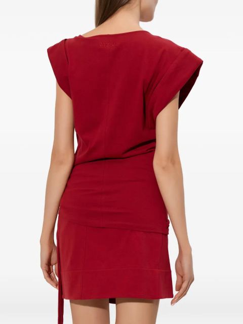 ISABEL MARANT Maisan draped top - Red