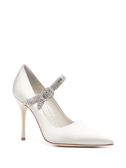 Manolo Blahnik 105mm Hamedi pumps - Grey - zdjęcie produktu nr 2