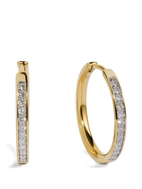 Monica Vinader Essential diamond earrings - Gold