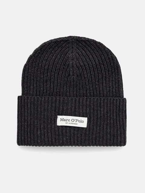 Marc O'Polo czapka bawełniana kolor szary 509605901141 - zdjęcie produktu nr 1
