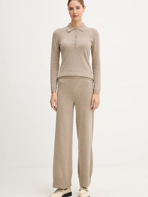 United Colors of Benetton spodnie z dodatkiem wełny - zdjęcie produktu nr 2