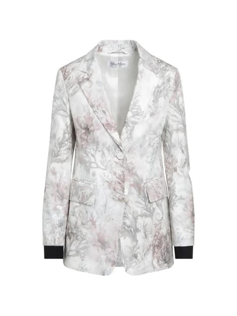 Max Mara floral-print single-breasted blazer - White - zdjęcie produktu nr 1
