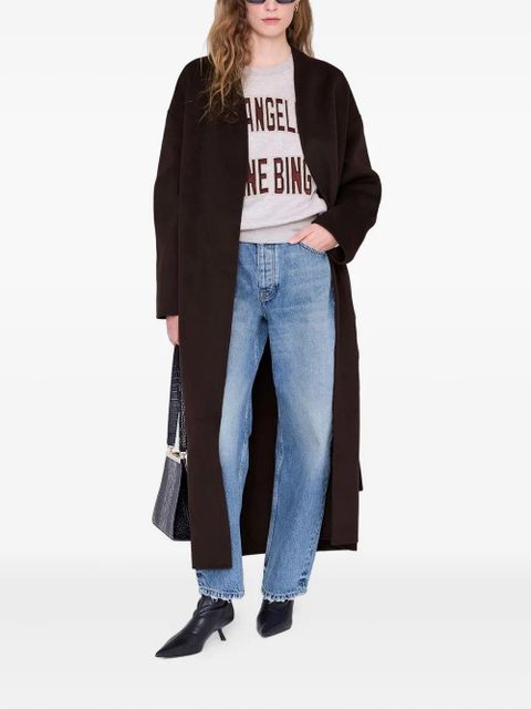 ANINE BING Harry long-sleeve cropped sweatshirt - Grey - zdjęcie produktu nr 2