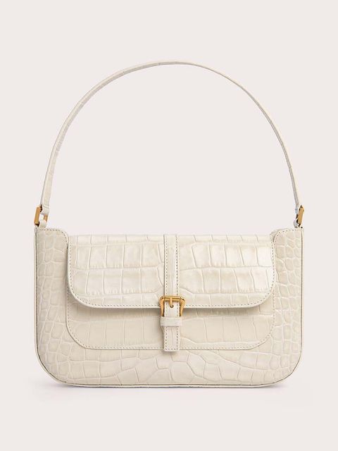 By Far torebka skórzana kolor beżowy 19FWMDASCEDMED