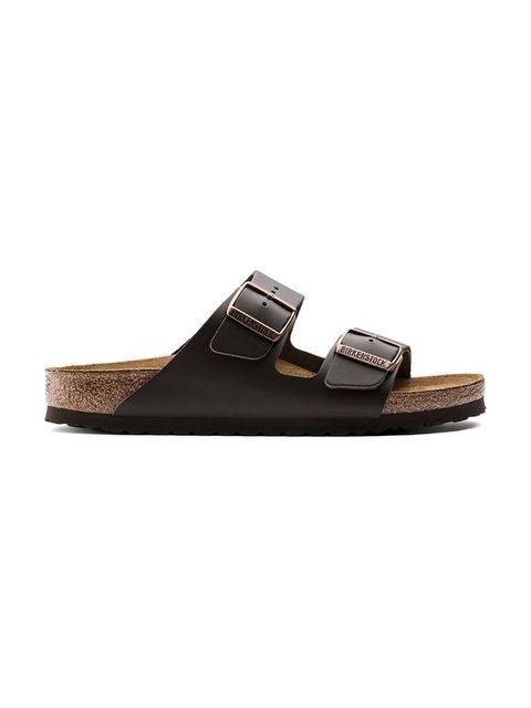 Birkenstock klapki skórzane Arizona damskie kolor brązowy 51103 - zdjęcie produktu nr 1