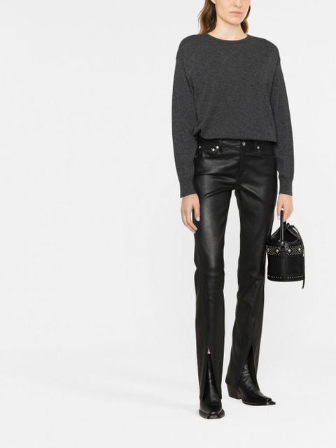 Saint Laurent crew-neck jumper - Grey