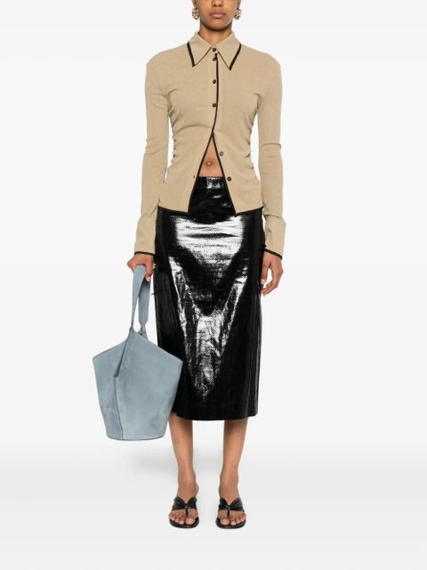 Nanushka button-fastening polo top - Neutrals - zdjęcie produktu nr 2