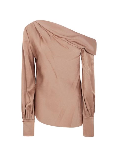 Simkhai draped one-shoulder top - Pink - zdjęcie produktu nr 1