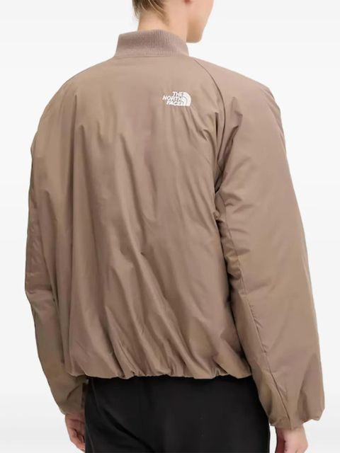 The North Face logo-print bomber jacket - Brown