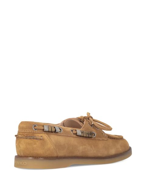 PINKO suede lace-up loafers - Brown - zdjęcie produktu nr 2