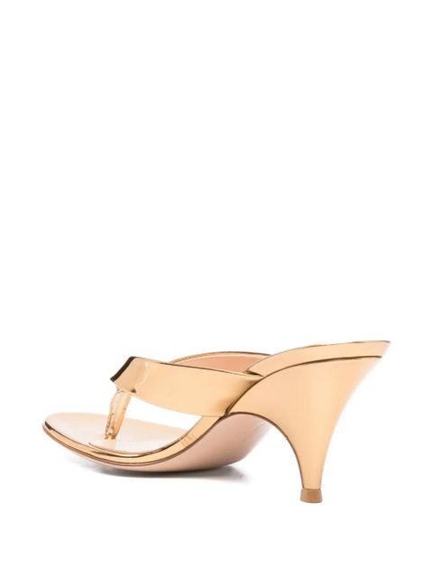 Gianvito Rossi silk sandals - Gold