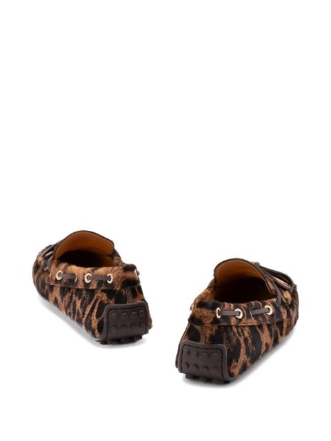 Tod's leopard-print loafers - Brown - zdjęcie produktu nr 2
